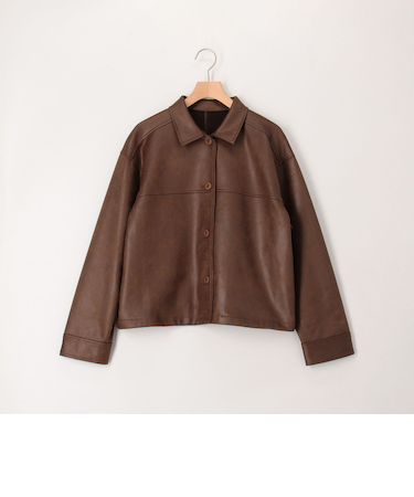 ストレッチレザージャケット