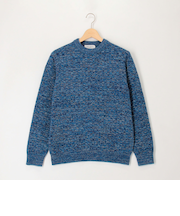 多色モールリンクス柄プルオーバーニット