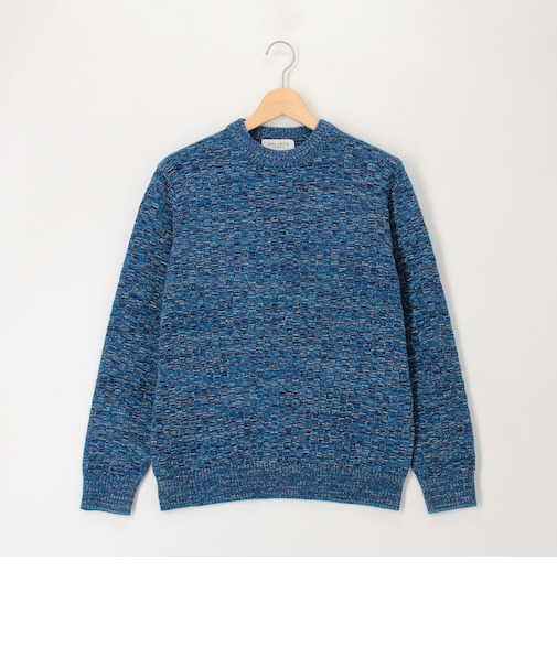 多色モールリンクス柄プルオーバーニット