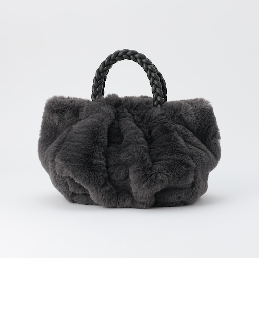 三つ編みハンドルファートートバッグ