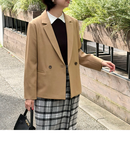 匿名発送 ノーリーズ テーラードジャケット ブラウン ウールライク ウールライクテーラードジャケット|ノーリーズアウトレットの