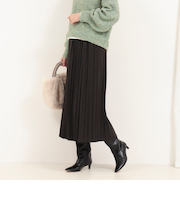 起毛プリーツスカート