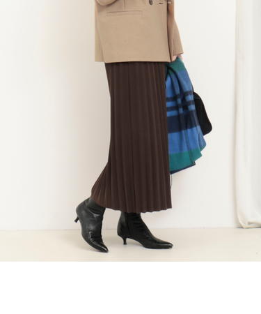 起毛プリーツスカート