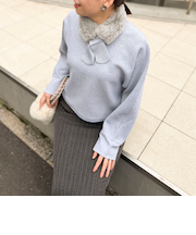 《セットアイテム》ミラノリブラメドルマンニット＋マフラーSET