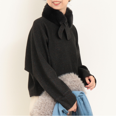 《セットアイテム》ミラノリブラメドルマンニット＋マフラーSET