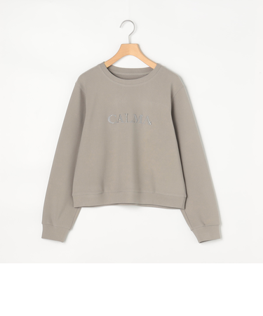 ジョーゼットビジュー刺繍プルオーバーカットソー