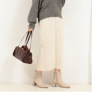 ストレッチ起毛ナロースカート