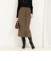 ストレッチ起毛ナロースカート