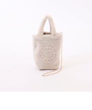ムートン刺繍バッグ　made in Italy