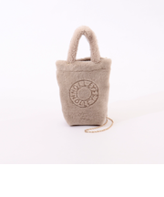 ムートン刺繍バッグ　made in Italy
