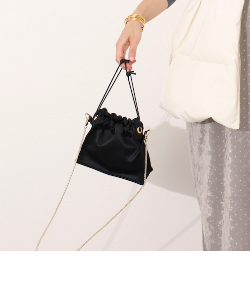 【kassiopea /カシオペア】ミニチェーンショルダー made in Italy