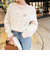 ◇【WEB限定】ラメケーブル両Vネックプルオーバーニット