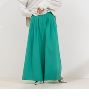 ◇【WEB限定サイズあり】《セットアップ対応》ウォッシャブルMannishワイドパンツ