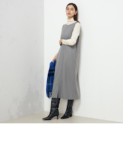 《セットアップ対応》ウォッシャブル両面起毛2WAYワンピース