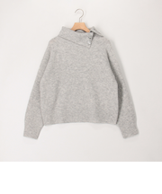 ヤクウール鹿の子編タートルネックニット