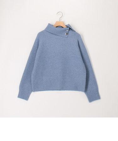 ヤクウール鹿の子編タートルネックニット