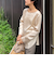 リラックスサテン長袖Tブラウス