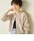 《手洗い可能》《アンサンブル対応》プレミアムヘアリークロップドクルーネックカーディガン