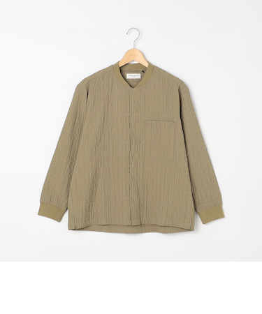 シャーリングリブカラー シャツブルゾン