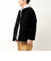 デニムフロッキー＆コーティングカバーオール