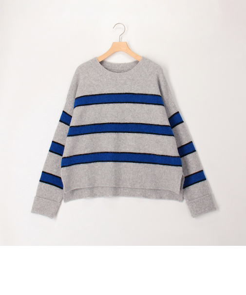 マルチボーダープルオーバーニット