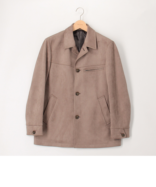 フェイクスエードカーコート