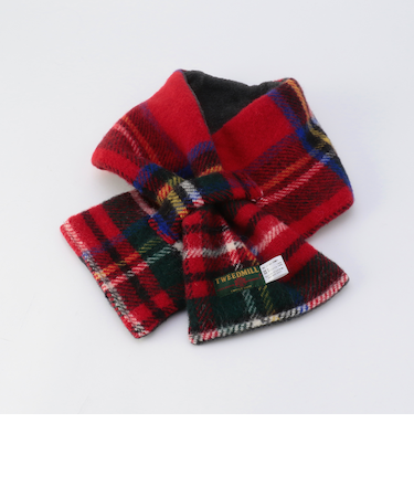 《別注》【TWEEDMILL/ツイードミル】ウール×フリース差し込みマフラー