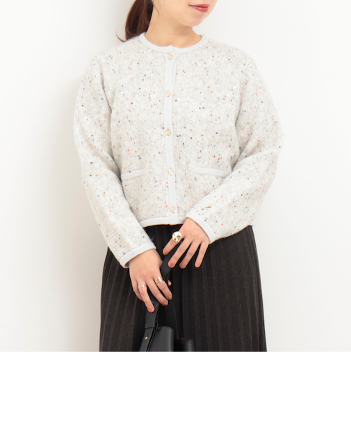 カラフルスパンコールカーディガン