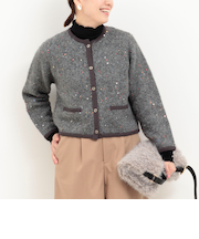 カラフルスパンコールカーディガン