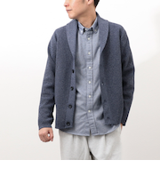 12ゲージ 片畦ショールカーデ