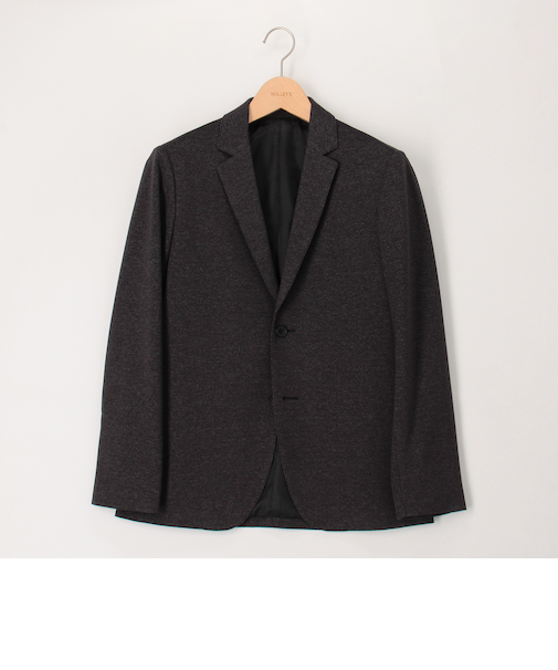 《ビジカジ/セットアップ対応》杢ジャージ テーラーカーデ
