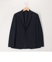 《ビジカジ/セットアップ対応》杢ジャージ　テーラーカーデ