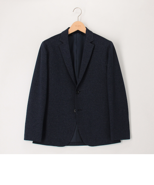 《ビジカジ/セットアップ対応》杢ジャージ テーラーカーデ