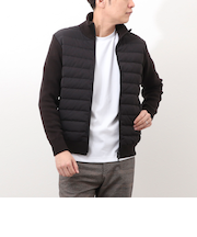 ニットコンビドライバーズダウンジャケット