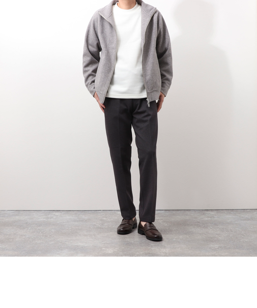 《ビジカジ/セットアップ対応》杢ジャージ　イージーパンツ