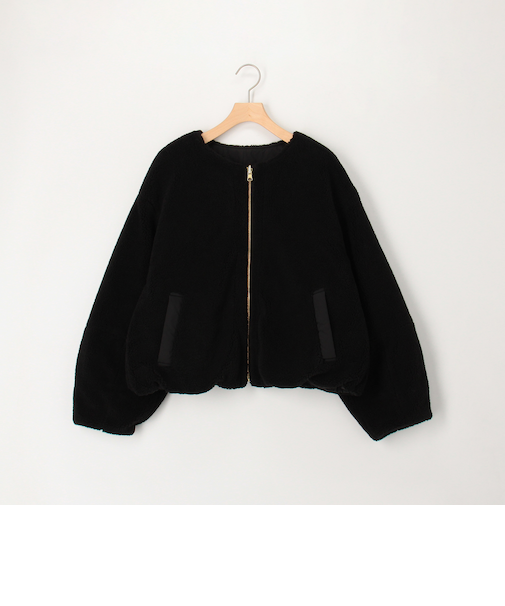 タフタ×ボアリバーシブルブルゾン