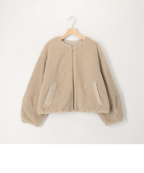 タフタ×ボアリバーシブルブルゾン