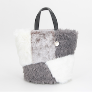 パッチワークファートートバッグ