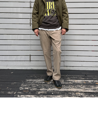 《ビジカジ/セットアップ対応》コーデュロイ　イージーパンツ