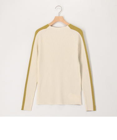 《抗菌防臭》前後配色2WAYリブニット プルオーバー