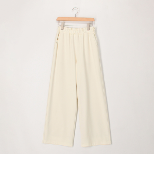 サテンパイピングイージーパンツ