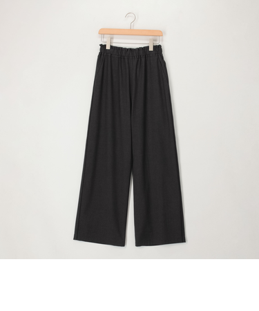 サテンパイピングイージーパンツ