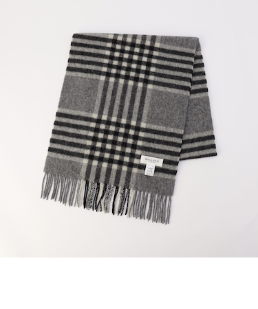 ベビーウール　チェックマフラー