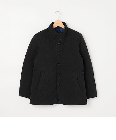 ≪ビジカジ対応≫スタンドカラーキルトブルゾン