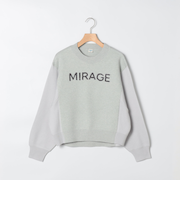 ロゴ入りラグランプルオーバーニット