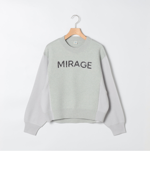 ロゴ入りラグランプルオーバーニット