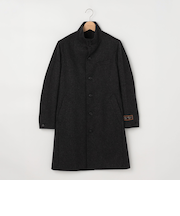 《ビジカジ対応》カシミヤ混 スタンドカラーコート