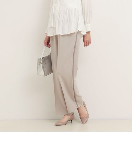《セレモニー対応》ハイストレッチジョーゼットパンツ