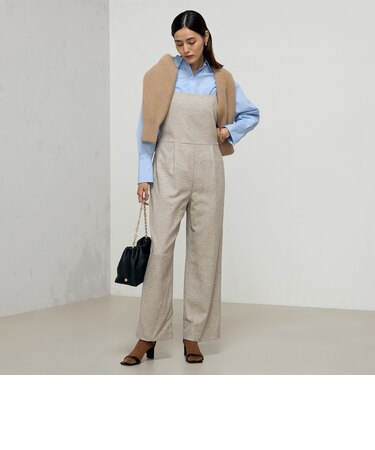 シックツイードサロペット