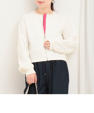 ケーブルドッキングカーディガン